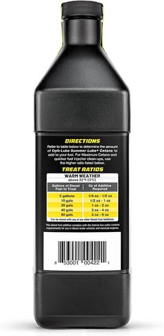 Opti-Lube Summer+ Formula Additive Diesel Fuel Additive: كل ربع ربع يتولى يعالج ما يصل إلى 640 جالون من وقود الديزل (1 لتر (يعامل 640 جالون)) in Saudi Arabia