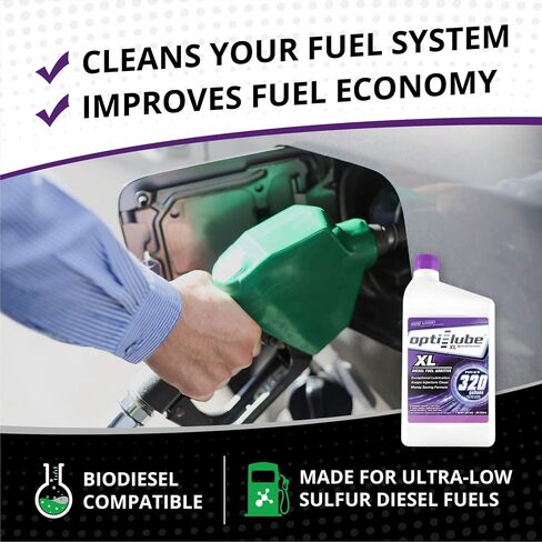Opti-Lube XL Xtreme Lubricant Diesel Fuel Additive: Each Quart Treats up to 320 Gallons (1 Quart (Treats 320 Gallons)) in Saudi Arabia