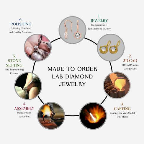 Diamond Dangle Earrings | 1 Carat - 10 Carat IGI Certified Lab Grown Diamond | 14K Or 18K in White, Yellow Or Rose Gold | Lyra Halo Lab Diamond Dangle Earrings | Prong Settings | FG-VS1-VS2 Quality | Friendly Diamonds in Saudi Arabia