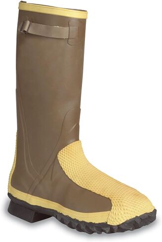 Ranger Flex-Guard Safety Pac 16" Heavy Duty Men's Rubber Metatarsal Boots with Steel Toe and Steel Midsole, Olive/Yellow & Black (2169) in Saudi Arabia