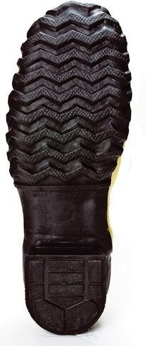 Ranger Flex-Guard Safety Pac 16" Heavy Duty Men's Rubber Metatarsal Boots with Steel Toe and Steel Midsole, Olive/Yellow & Black (2169) in Saudi Arabia