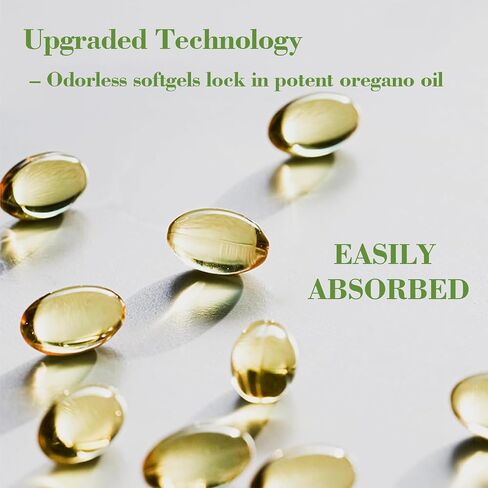 Oil of Oregano with Black Seed Oil,6000mg Oregano Oil Capsules,Non-GMO,Gluten Free,Antioxidant & Immune Support (1) in Saudi Arabia