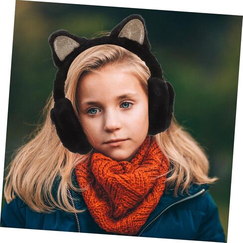 SAFIGLE Lovely Cat Ear Earmuffs for Plush Ear Warmer with Adorable Cat Ears for Winter Outdoor Activities Compact for Easy Storage Skin Friendly Material Winter in Saudi Arabia