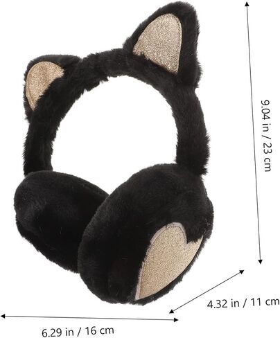SAFIGLE Lovely Cat Ear Earmuffs for Plush Ear Warmer with Adorable Cat Ears for Winter Outdoor Activities Compact for Easy Storage Skin Friendly Material Winter in Saudi Arabia