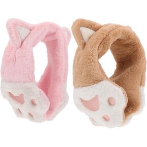 2PCS CREATION CAT EAR AMERMAFFS DAREAN ADOR COVERS ADOND ADOND ADOMEN in Kuwait