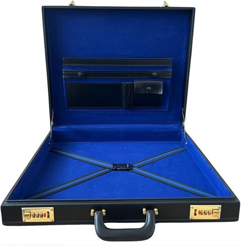 Masonic Regalia Apron Hard Case Size Mm أو Wm Mason Faux Leather Case ، Black in Saudi Arabia