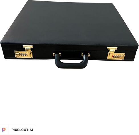 Masonic Regalia Apron Hard Case Size Mm أو Wm Mason Faux Leather Case ، Black in Saudi Arabia