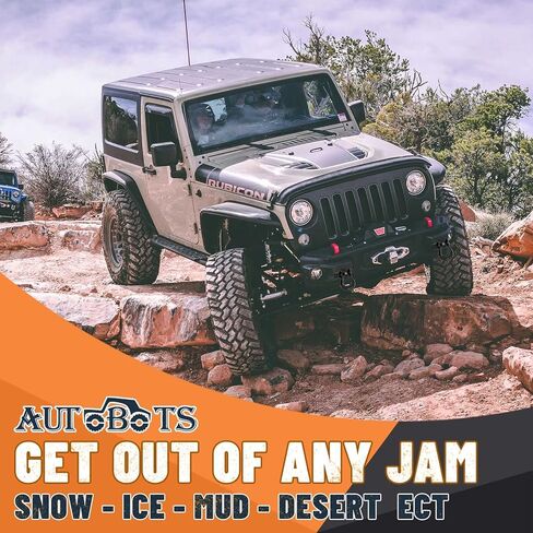 AUTOBOTS 3/4" D Ring Shackles (2 Pack), D Rings Heavy Duty 48,000Ib Break Strength with 7/8" Pin, Tow Hooks for Offroad Vehicle Truck Recovery White in Kuwait