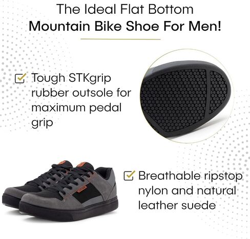 Tommaso Men’s Mountain Bike Shoes – Comfortable MTB Cycling Shoes – SPD Compatible for Trail, Gravel & Indoor Riding in Saudi Arabia