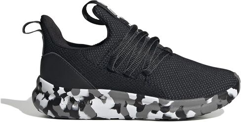حذاء رياضي Adidas Lite Racer Adapt 7.0، أسود/أسود/رمادي، 2 US للجنسين للأطفال الصغار in Saudi Arabia