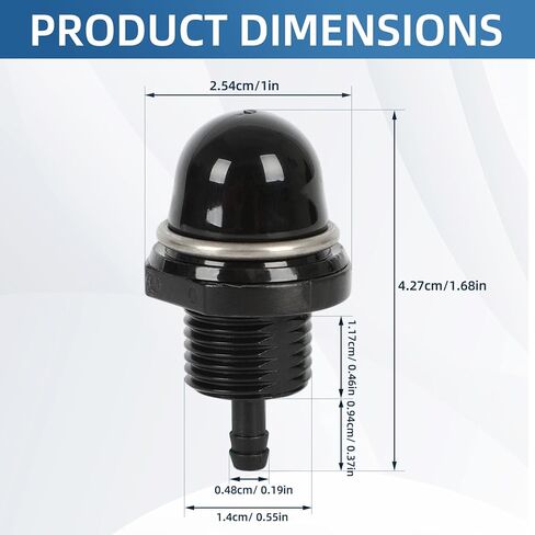 1 PCS 895124 FUEL PUMP FRIMING متوافق مع الزئبق 8hp 9.9hp 10hp 15hp 20hp Carb 4 Stroke 2005 2006 2007 2008 in Kuwait