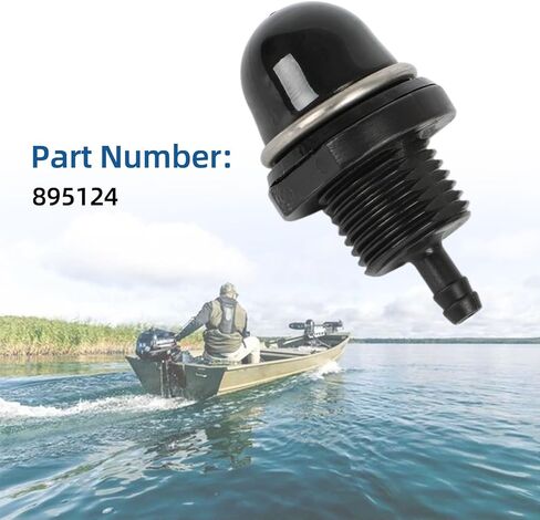 1 PCS 895124 FUEL PUMP FRIMING متوافق مع الزئبق 8hp 9.9hp 10hp 15hp 20hp Carb 4 Stroke 2005 2006 2007 2008 in Kuwait