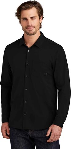 OGIO Unisex Extend Long Sleeve Button Up | Collared Work Shirt for Men & Women, Knitted Polo Shirt in Saudi Arabia