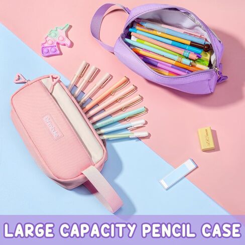 Fimibuke Backpacks for Girls, 3 PCS Waterproof School Backpack with Lunch Box & Pencil Pouch for Kids Teen Girl, Cute Bookbag School Bag for Elementary Middle High School Student Ages 6+(Blue) in Saudi Arabia