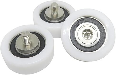 2pcs OD 56mm POM Coated Roller with M10 Thread BS600456-20C2L12M10 Plastic Guide Pulley 56mm Diameter Nylon Screw Wheel in Saudi Arabia