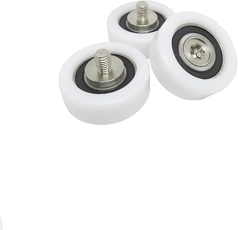 2pcs OD 56mm POM Coated Roller with M10 Thread BS600456-20C2L12M10 Plastic Guide Pulley 56mm Diameter Nylon Screw Wheel in Saudi Arabia