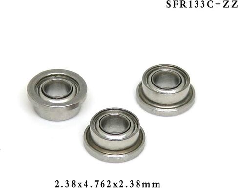 1pcs SFR168 ZZ Hybrid Ceramic Flange Bearing 6.35x9.525x3.175 SFR168C ZZ FR168ZZ Flanged Ceramic Bearing 1/4 x 3/8 x 1/8 inch(SFR133C-ZZ) in Saudi Arabia