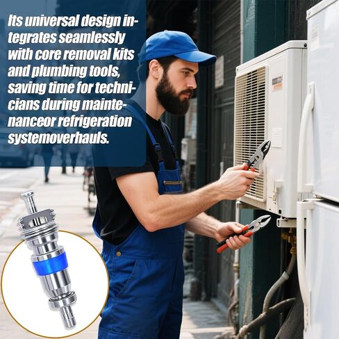Valve Core Kit Compatible R410 R32 R22 – 100 Pack High Pressure Valve Cores with Teflon Seal, HVAC Refrigerant AC Core Replacement for Air Conditioning and Refrigeration Systems in Saudi Arabia