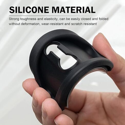 Car Door Shock Absorber, 2 PCS Silicone Silent Absorption Lock Accessories, Rust-Proof Door Lock Cover Parts Protective Pads, Universal for Most Cars SUVs and Trucks (Black) in Kuwait