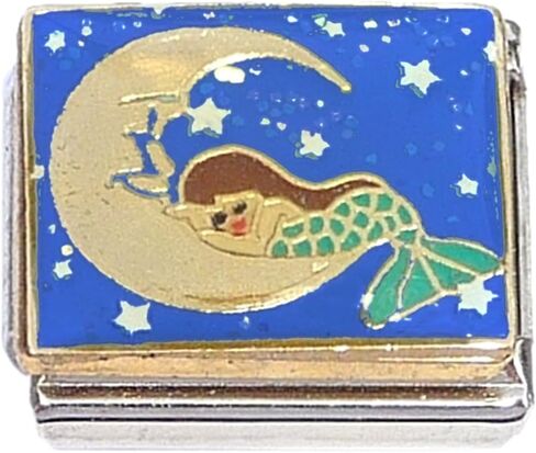 Mermaid Moon and Stars Italian Charm in Saudi Arabia