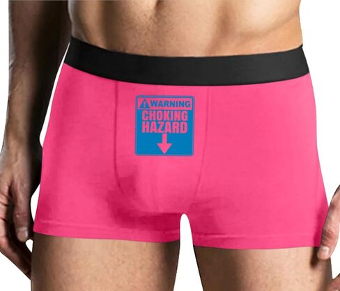 Knaughty Knickers تحذير اختناق الخطر ملخصات الملاكم مع التصميم مع النكات ديك in Saudi Arabia