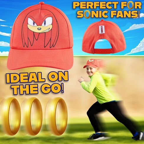 Sonic The Hedgehog Boys Baseball Cap Kids Sun Hat for Summer Beach Outdoor Play Cotton Ball Cap Gifts for Boys in Saudi Arabia