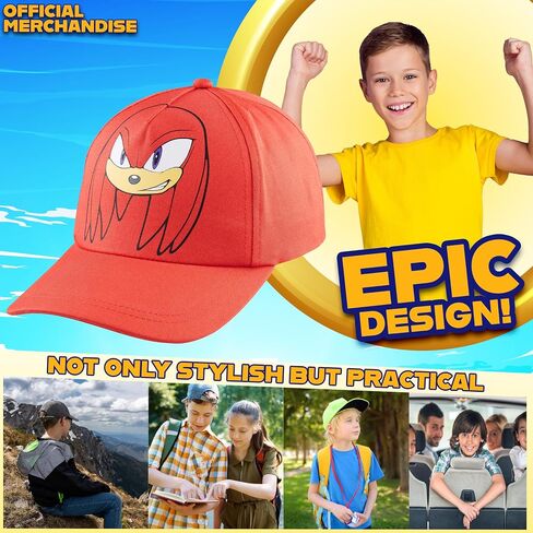 Sonic The Hedgehog Boys Baseball Cap Kids Sun Hat for Summer Beach Outdoor Play Cotton Ball Cap Gifts for Boys in Saudi Arabia