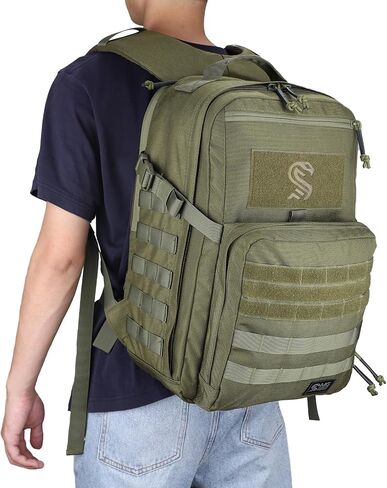 Military Tactical Backpack for Men, Molle Army Rucksack Assault Pack, Bug Out Bag, Laptop Compartment, 24L in Saudi Arabia