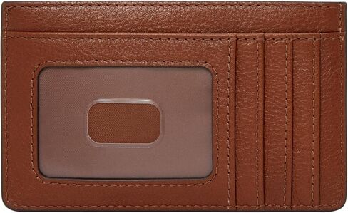 محفظة نسائية من Fossil Logan LiteHide™ مصنوعة من الجلد بتقنية RFID وسحاب حول حافظة البطاقات، باللون الأسود (الموديل: SL10045001) in Kuwait