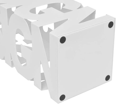 Metal Umbrella Stand, Umbrella Holder Rack Organizer Free Stand Welcome Steel White(Pattern 4) in Saudi Arabia