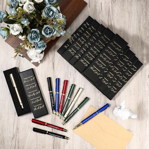 20 Sets Christian Pen Bible Verse Ballpoint Pen Inspirational Quotes Bible Pen with Religious Motivational Scripture Boxes for Father Mother Women Men Church Office Grad Gift in Saudi Arabia