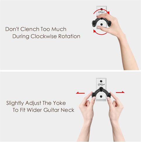 SNIGJAT Guitar Hanger, Hardwood Guitar Wall Mount, Guitar Wall Hanger Holder Hook Stand for Electric, Acoustic, Classical Guitar, Ukulele, Banjo, Bass, Mandolin, Guitar Accessories for Guitar Player in Kuwait