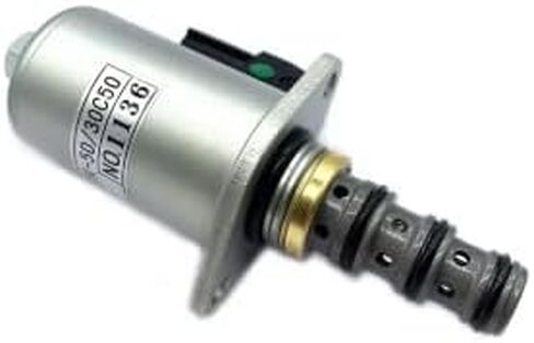 KDRDE5K-50/30C50-143 Solenoid Control Valve, Engine Oil Control Excavator Hydraulic Part Silver in Saudi Arabia