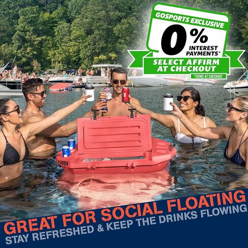 CUDDY Floating Cooler and Dry Storage Vessel for Land & Water – 40QT– Great for River, Beach, Kayak, Pool, & Lake - Multiple Color Options in Kuwait