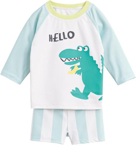 marc & janie Boys Summer Cooling Sun Protection Swimsuit Comfortable Swimming Short Sets with Swimming Cap 231120 in Saudi Arabia