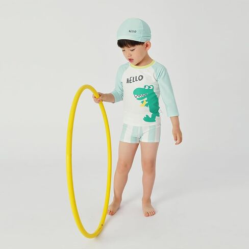 marc & janie Boys Summer Cooling Sun Protection Swimsuit Comfortable Swimming Short Sets with Swimming Cap 231120 in Saudi Arabia