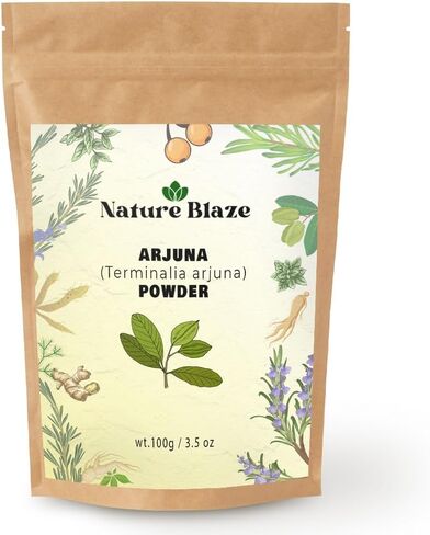 Nature Blaze Arjuna Powder | Terminalia Arjuna | مسحوق نباتي أرضي بدقة | لا إضافات أو مواد حافظة أو مواد حشو | المكون التقليدي | 200 جم / 7.0 أونصة in Saudi Arabia