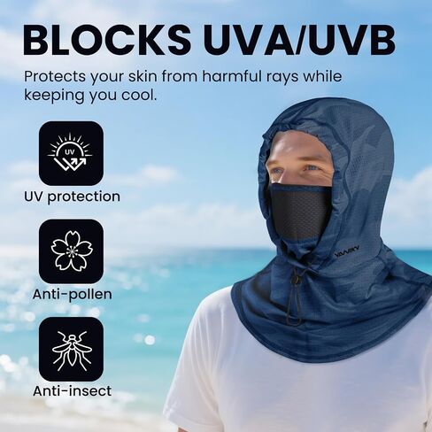Cooling Balaclava Face Mask with Breathable Holes Sun Protection Full Face Mask for Men Women Fishing Cycling&Outdoor Work in Saudi Arabia