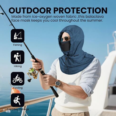 Cooling Balaclava Face Mask with Breathable Holes Sun Protection Full Face Mask for Men Women Fishing Cycling&Outdoor Work in Saudi Arabia