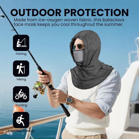 Cooling Balaclava Face Mask with Breathable Holes Sun Protection Full Face Mask for Men Women Fishing Cycling&Outdoor Work in Saudi Arabia
