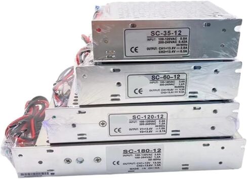 1pcs Universal AC Charge Type 12V 24V Switching Power Supply 35W 60W 120W 180W 350W AC DC Battery Charger Power Supplies(12V,120W) in Saudi Arabia