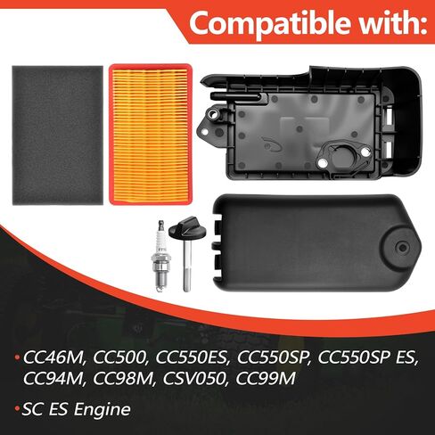 طقم الإسكان Culmkari Air Cleaner Fit لـ SC ES CSV050 CC98M CC94M CC99M يحل محل 951-10306 951-10412 951-10856 951-10412B in Kuwait