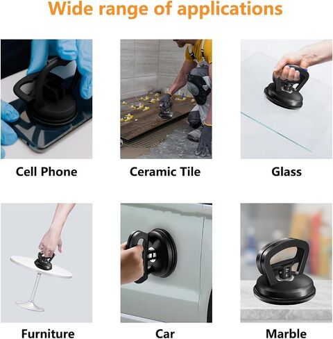 3 عبوة أدوات مزيل Car Dent للسيارة ، مجموعة Car Dent Puller Kit Auto Body Dent ، كوب الشفط لمجموعة إصلاح Car Dent ، أدوات إزالة جسم Dent Car Dent (Black+Orange) in Saudi Arabia