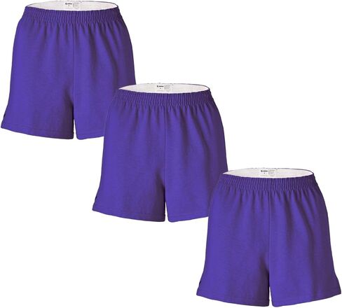 Soffe Girl's Junior Authentic Cheer Short - Comfortable Cotton Blend, for Gym, Dance, Elastic Waistband in Saudi Arabia
