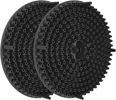 2PCS Car Wash Bucket Grit Trap Insert, 10.2" Vehicle Detailing Washing Filters for Dirt & Debris Trapping, Auto Collecting Sediment Cleaning Tool, Universal for SUV Sedan Truck (Black) in Kuwait
