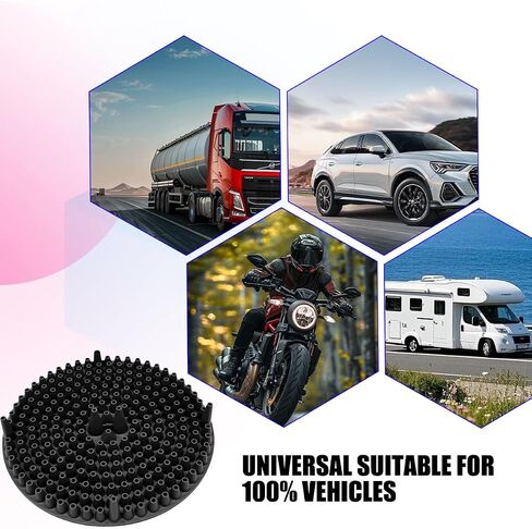 2PCS Car Wash Bucket Grit Trap Insert, 10.2" Vehicle Detailing Washing Filters for Dirt & Debris Trapping, Auto Collecting Sediment Cleaning Tool, Universal for SUV Sedan Truck (Black) in Kuwait