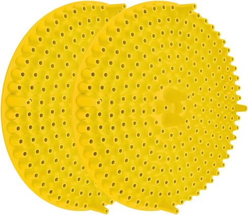 2PCS Car Wash Bucket Grit Trap Insert, 10.2" Vehicle Detailing Washing Filters for Dirt & Debris Trapping, Auto Collecting Sediment Cleaning Tool, Universal for SUV Sedan Truck (Black) in Kuwait