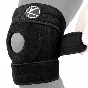 KARM Plus Size Knee Brace for Knee Pain Plus Size Women and Men - Adjustable Knee Brace with Side Stabilizers.Knee Brace for Meniscus Tear, Arthritis,Support.Copper Knee Brace Plus Size (4XL/5XL/6XL)