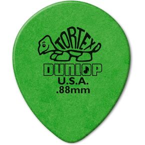Dunlop 413R.88 Tear Drop, Green, .88mm, 72/Bag