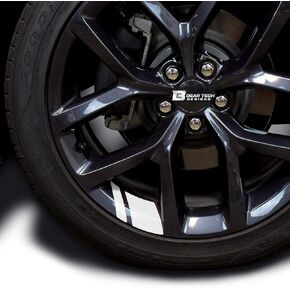 BOGAR TECH DESIGNS - Wheel Rim Decal Stripes for 18" - 20" Wheels, Gloss Orange